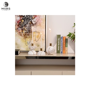 Quality Natural Marble White Candle Jar Tabletop Candlestick