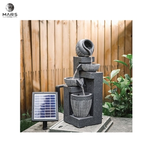 Western Style Hot Sale Resin Solar Cheap Fountain