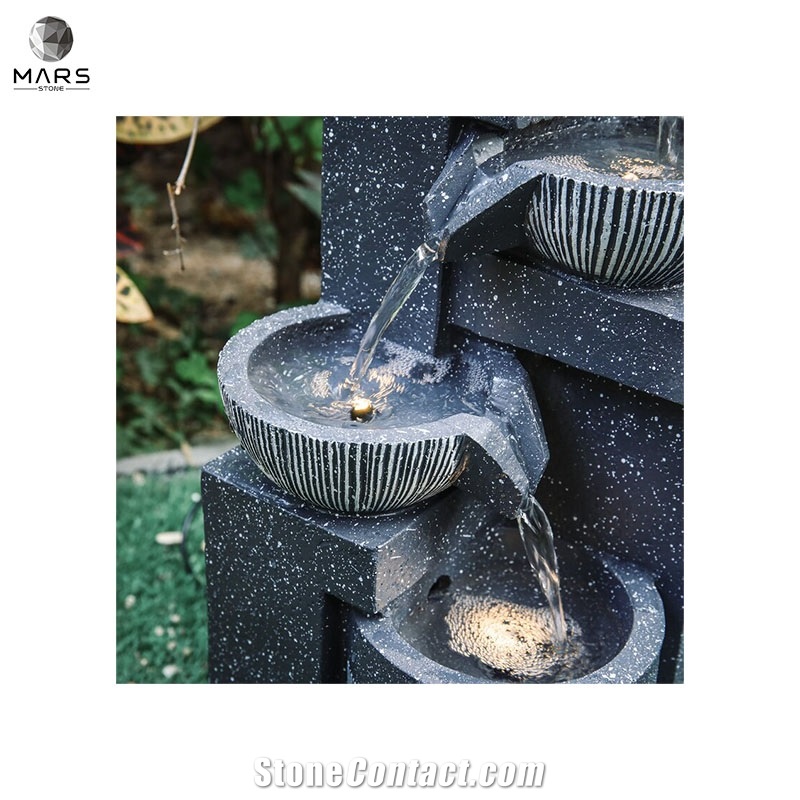Western Style Hot Sale Resin Solar Cheap Fountain