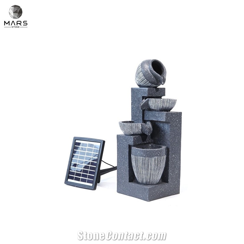 Western Style Hot Sale Resin Solar Cheap Fountain