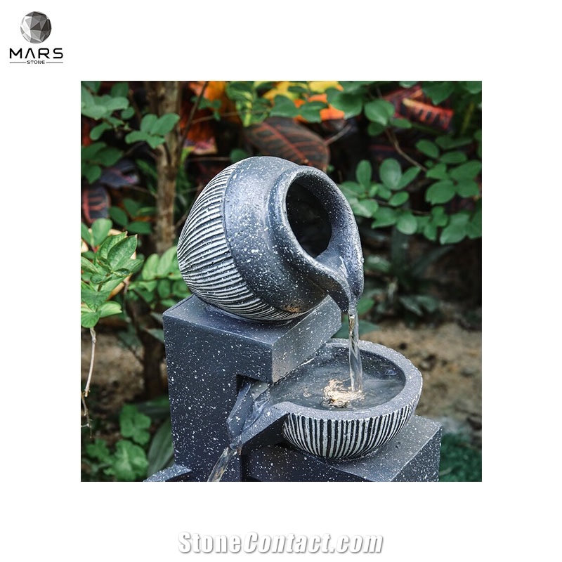 Western Style Hot Sale Resin Solar Cheap Fountain