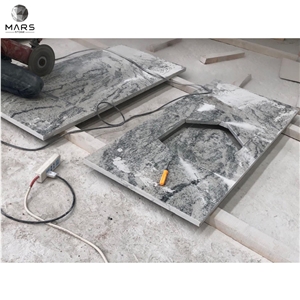 White Custom Sink Top China Juparana Granite Countertop