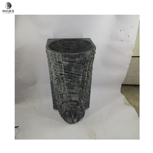 White Marble Standing Basin Sink Marble Pedestal  Sink