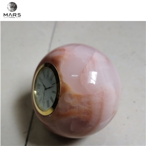 Wholesale Onyx Stone White Desk And Table Clocks