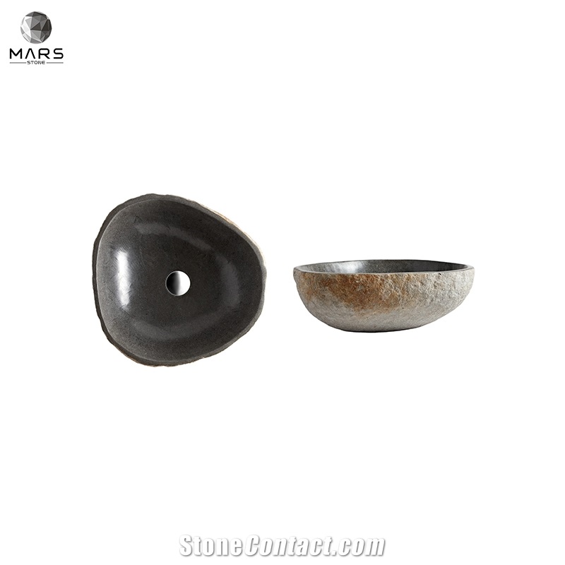 Wholesales Cheap Natural Stone Black Quartzite Sink Basin