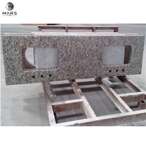 Yellow Butterfly Autumn Gold Granite Countertops Bathroom