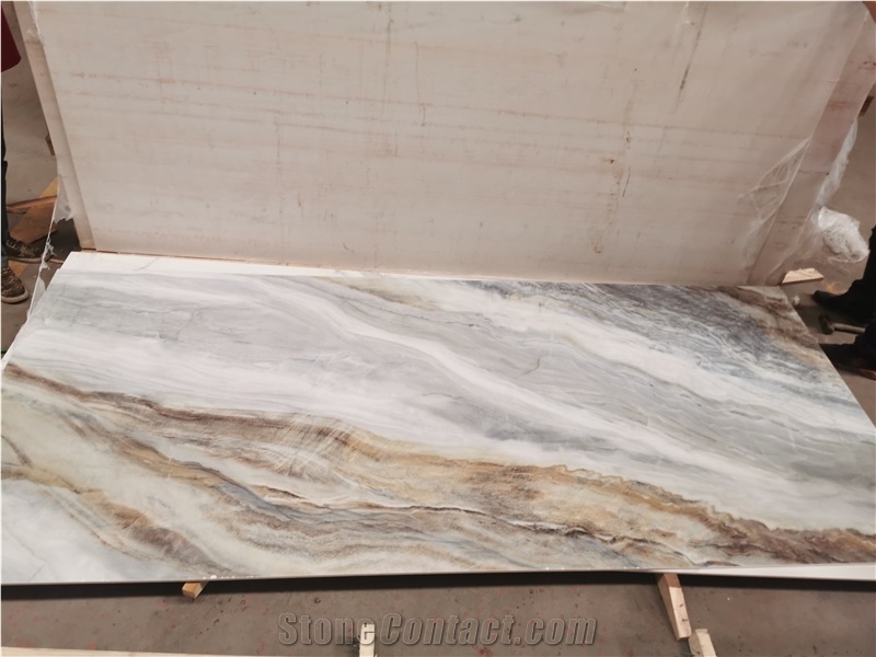 Nano Glass Panel,3D Digital Printing Marble Look Slab