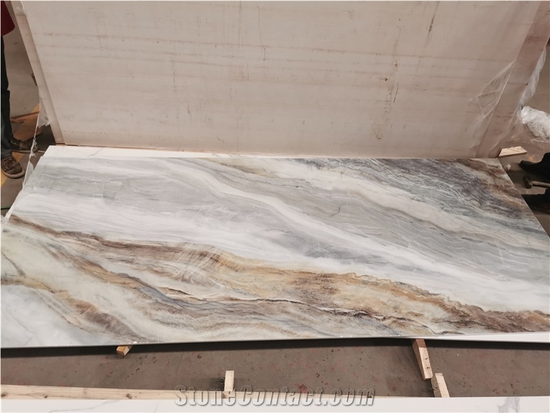 Nano Glass Panel,3D Digital Printing Marble Look Slab