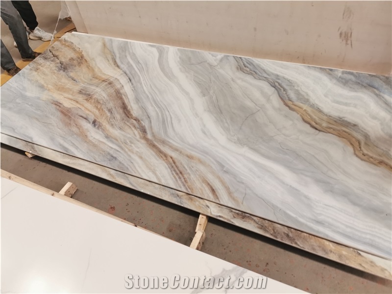 Nano Glass Panel,3D Digital Printing Marble Look Slab