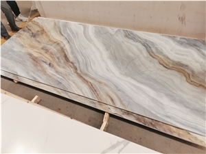Nano Glass Panel,3D Digital Printing Marble Look Slab
