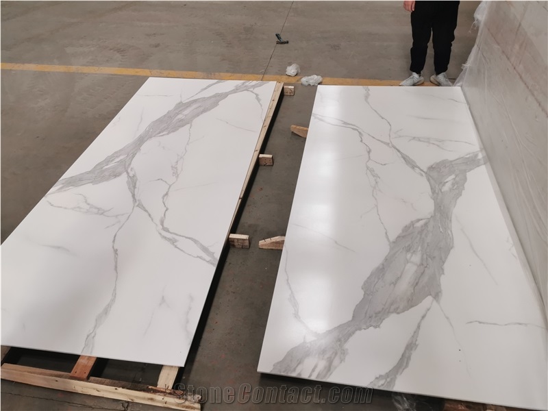 White Calacutta Crystallized Stone