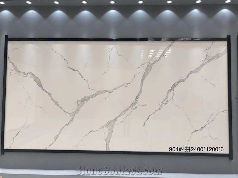 Artificial Calacatta Sintered Stone Bath Vanity Top