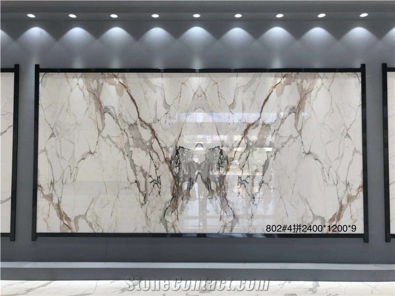 Artificial Calacatta Sintered Stone Bath Vanity Top