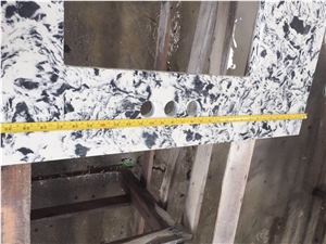 Artificial  White Quartz Solid Surface Bath Top