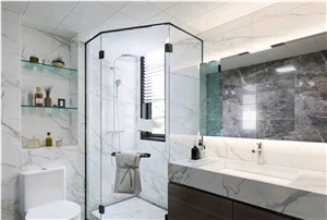 Bianco Calacatta White Sintered Stone Kitchen Countertops
