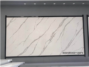 Bianco Calacatta White Sintered Stone Kitchen Countertops