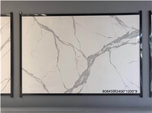 Bianco Calacatta White Sintered Stone Kitchen Countertops