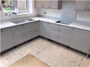 Hot Sale Artificial Stone White Quartz Kitchen Countertops