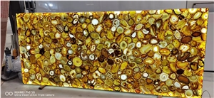 Hot Sale Multicolor Agate Semiprecious Stone Wall Panel