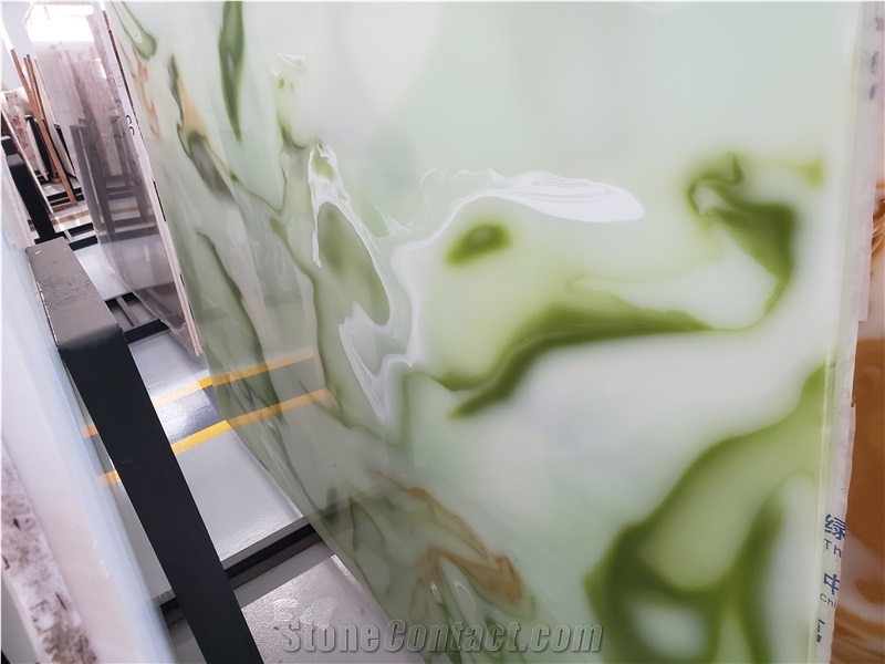Man-Made Artificial Onyx Blue Nano Glass Stone Slab Tile