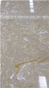 Man-Made Artificial Onyx Blue Nano Glass Stone Slab Tile