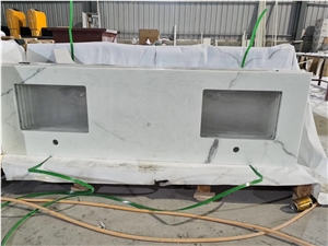 Nano Glass Artificial Stone Bathroom Vanity Tops