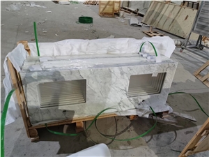 Nano Glass Artificial Stone Bathroom Vanity Tops
