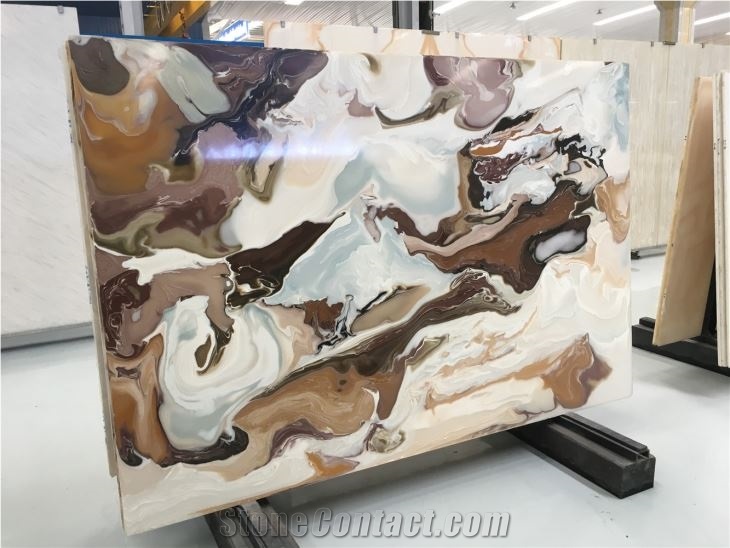 Popular High Quality Artificial Onyx Man Made Slab Panels