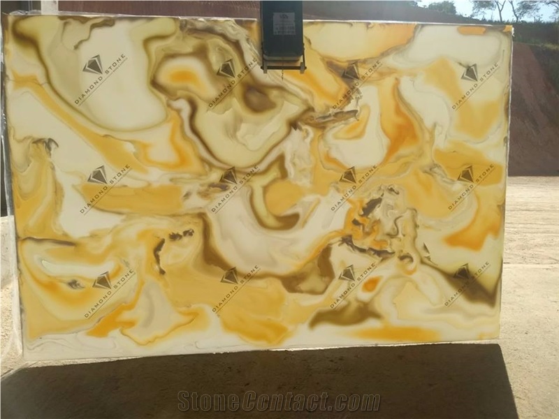Popular High Quality Artificial Onyx Man Made Slab Panels