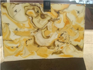 Popular High Quality Artificial Onyx Man Made Slab Panels