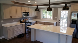 Pure White Nano Glass Stone Kitchen Countertops Pure White Nano Glass Stone Kitchen Countertops