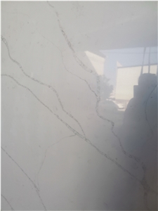 Quartz Slab, Engineered Stone Slab White Quartz Floor Tile
