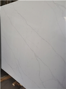 Quartz Slab, Engineered Stone Slab White Quartz Floor Tile