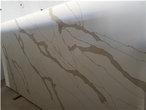Quartz Slab, Engineered Stone Slab White Quartz Floor Tile
