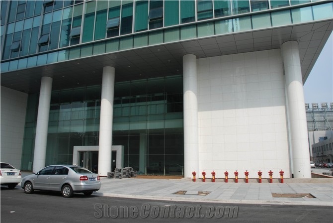 Super White Crystallized Glass Stone Nano Stone Project