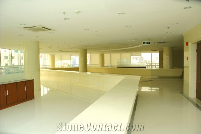 Super White Nano Glass Artificial Stone Project