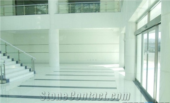 Super White Nano Glass Artificial Stone Project