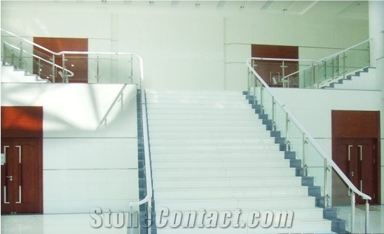 Super White Nano Glass Artificial Stone Project