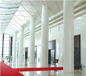 Super White Nano Glass Artificial Stone Project