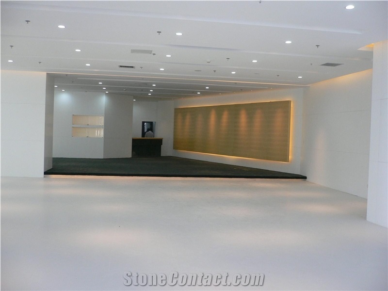 Super White Nano Glass Artificial Stone Project
