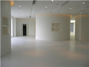 Super White Nano Glass Artificial Stone Project
