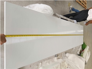 White Quartz Artificial Stone Countertops Kitchen Top