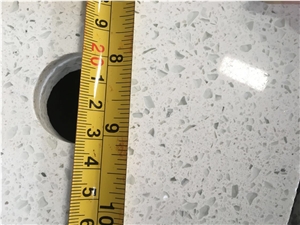 White Quartz Bathroom Vanity Tops Artificial Stone Bath Top