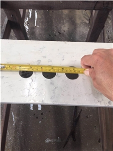 White Quartz Bathroom Vanity Tops Artificial Stone Bath Top