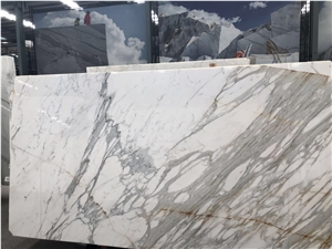 Best Choice Calacatta Gold Marble Kitchen Floor Tile