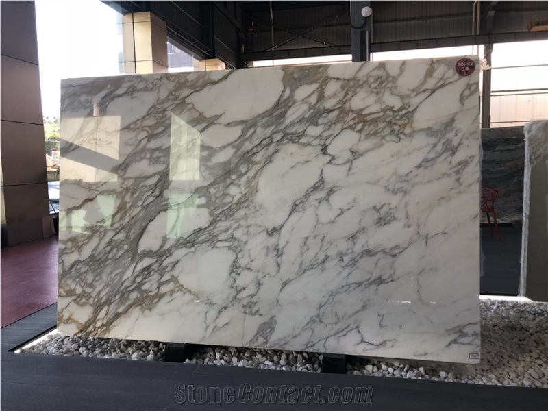 Best Choice Calacatta Gold Marble Kitchen Floor Tile