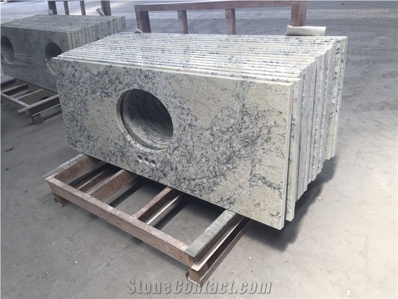 Blue Ice Polished High Quality Granite Vanity Top For Hotel