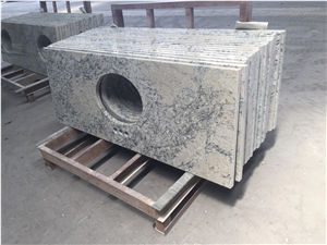 Blue Ice Polished High Quality Granite Vanity Top For Hotel