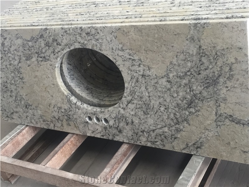 Blue Ice Polished High Quality Granite Vanity Top For Hotel