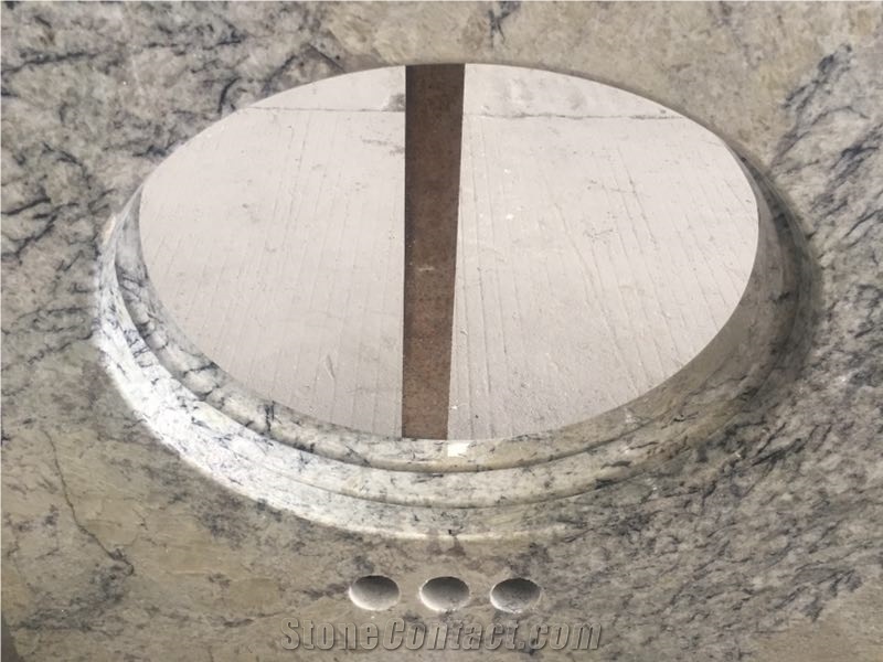 Blue Ice Polished High Quality Granite Vanity Top For Hotel